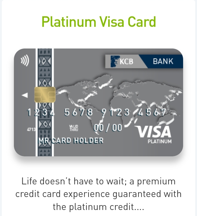 Image of a Platinum Visa Card